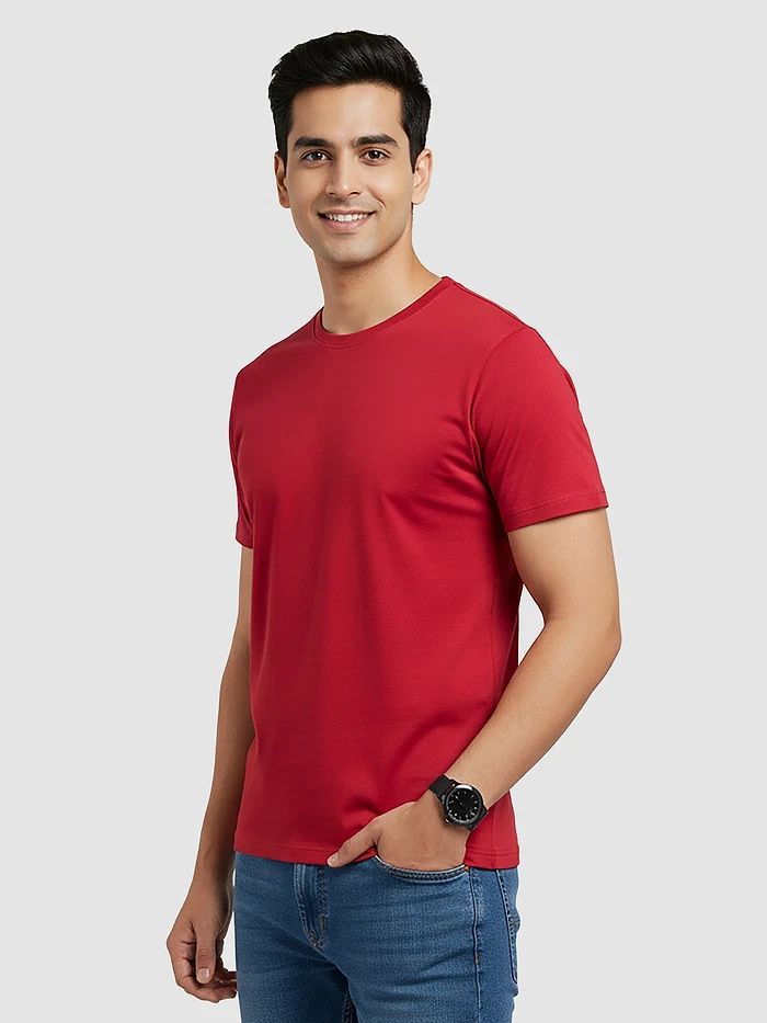 Red Plain T-shirt