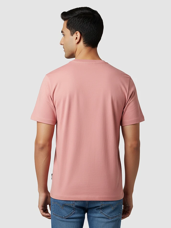 Rose Pink Plain T-Shirt