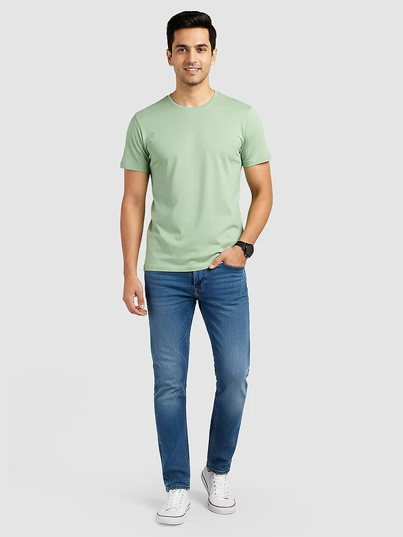Seafoam Green Plain T-Shirt