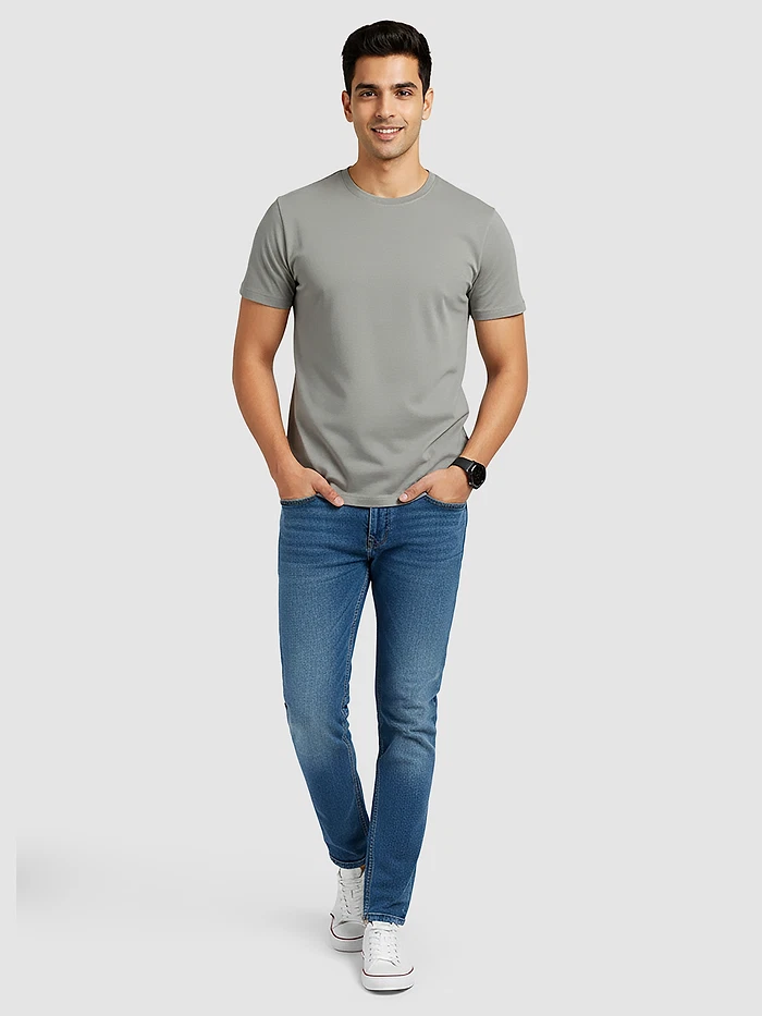 Space Grey Plain T-Shirt