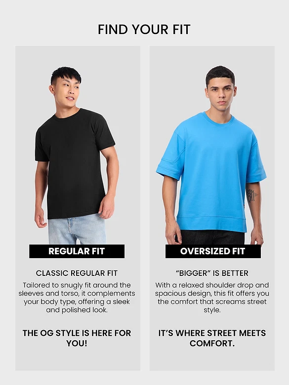Aqua Blue Cut And Sew Panel Oversized T-Shirt