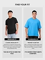 Aqua Blue Cut And Sew Panel Oversized T-Shirt