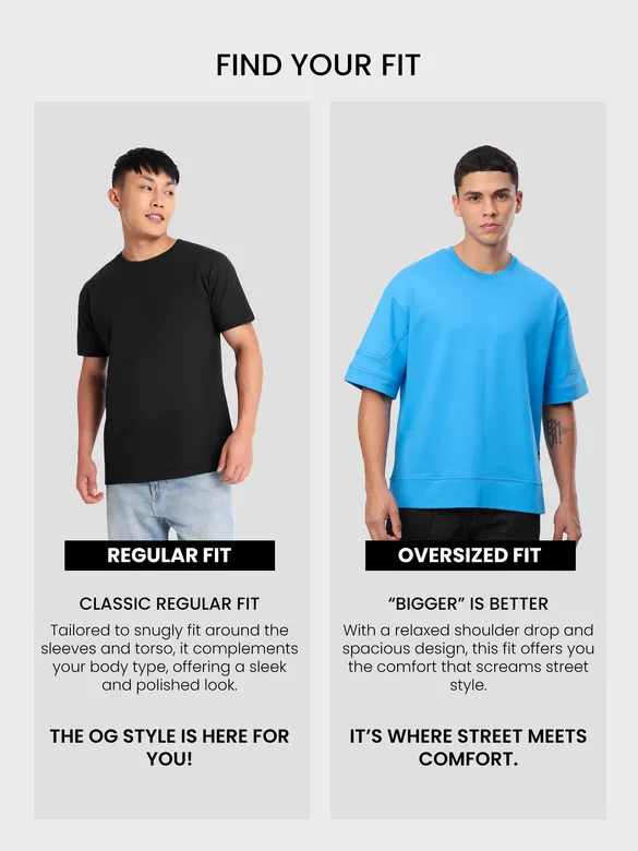 Aqua Blue Cut And Sew Panel Oversized T-Shirt