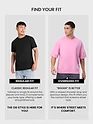 Pink Cut And Sew Panel Oversized T-Shirt