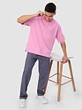 Pink Cut And Sew Panel Oversized T-Shirt