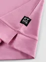 Pink Cut And Sew Panel Oversized T-Shirt