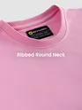 Pink Cut And Sew Panel Oversized T-Shirt