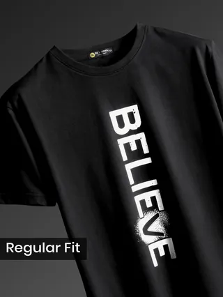 Believe Half Sleeve T-shirt for Men, 