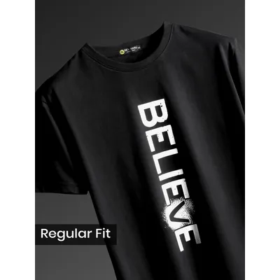 Believe Half Sleeve T-shirt for Men,