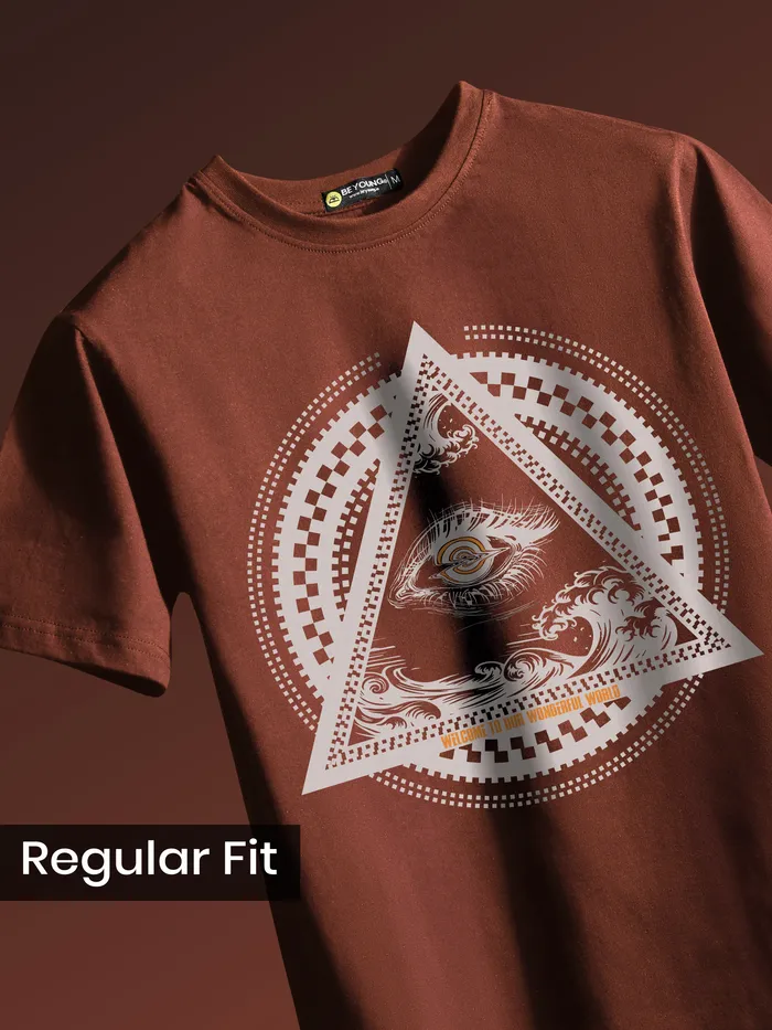 Illuminati Half Sleeve Printed T-shirt