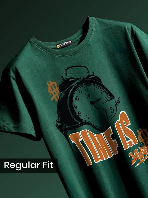 Time Is Money Half Sleeve T-shirt