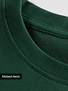 Plain Bottle Green Plus Size T-Shirt