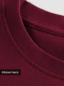 Plain Burgundy Plus Size T-Shirts