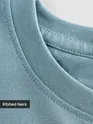Plain Dream Blue Plus Size T-Shirt