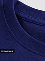 Plain Navy Blue Plus Size T-Shirt