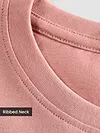 Plain Rose Pink Plus Size T-Shirt