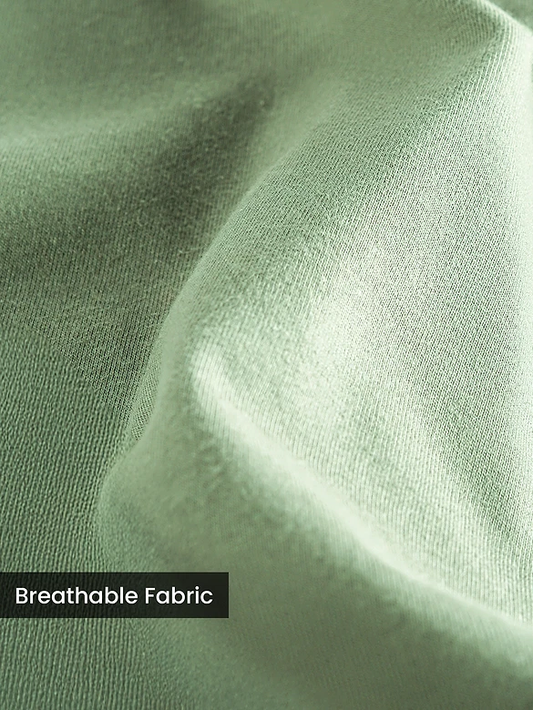 Plain Seafoam Green Plus Size T-Shirt