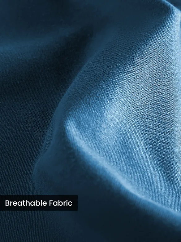 Teal Blue Plain T-shirt