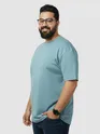Plain Dream Blue Plus Size T-Shirt