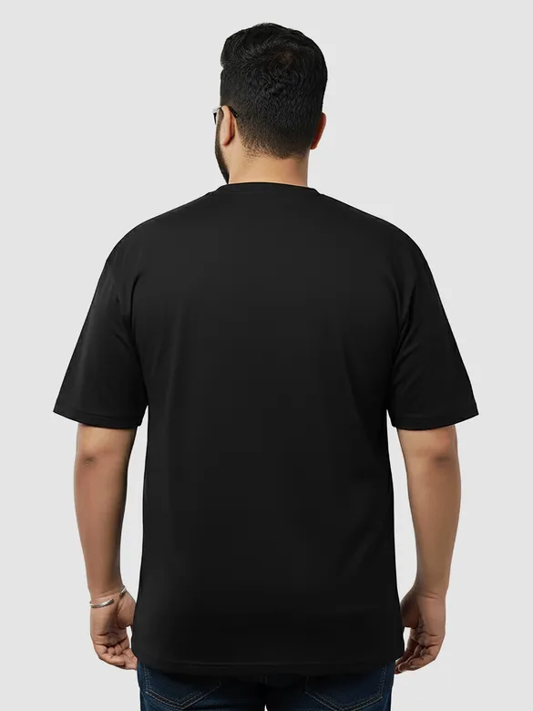 Plain Black Plus Size T-Shirt