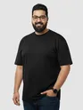 Plain Black Plus Size T-Shirt