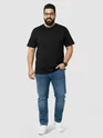 Plain Black Plus Size T-Shirt