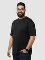 Plain Black Plus Size T-Shirt