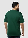 Plain Bottle Green Plus Size T-Shirt
