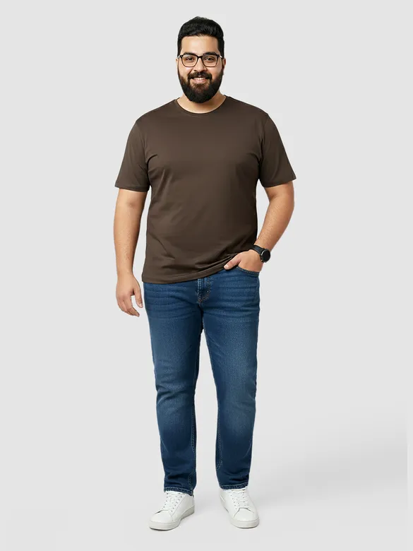 Plain Red Plus Size T-shirts