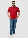Plain Red Plus Size T-shirts