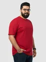Plain Red Plus Size T-shirts