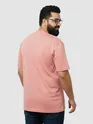 Plain Rose Pink Plus Size T-Shirt