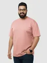 Plain Rose Pink Plus Size T-Shirt