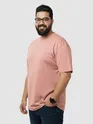 Plain Rose Pink Plus Size T-Shirt
