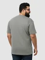 Plain Space Grey Plus Size T-Shirt