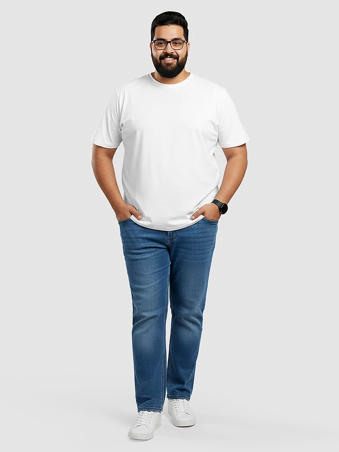 Plain White Plus Size T-shirt