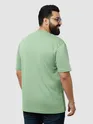 Plain Seafoam Green Plus Size T-Shirt