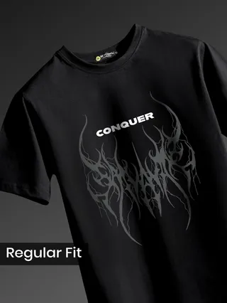 Conquer Printed T-shirt for Men