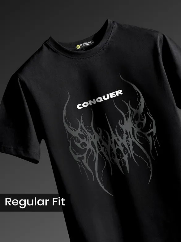 Conquer Printed T-shirt for Men