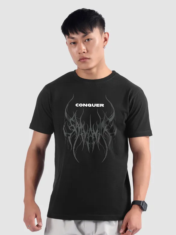 Conquer Printed T-shirt for Men