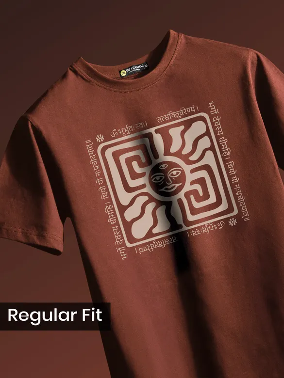 Gayatri Mantra Printed T-shirt for Men