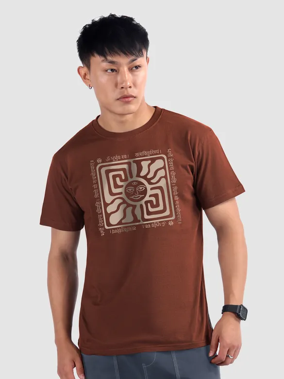 Gayatri Mantra Printed T-shirt for Men