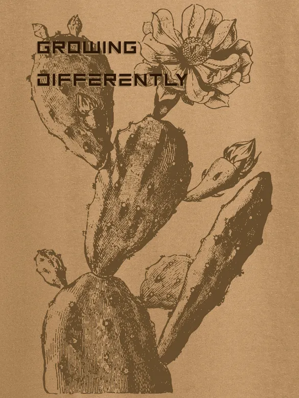 Growing Differently Printed T-shirt