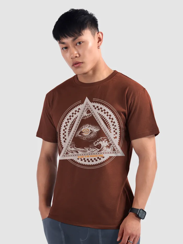 Illuminati Half Sleeve Printed T-shirt