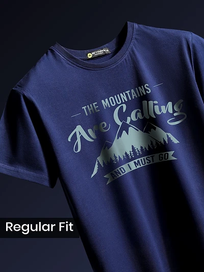 Mountains Are Calling graphic T shirts