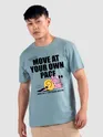 Move At Your Own Pace Printed T-shirt for Men