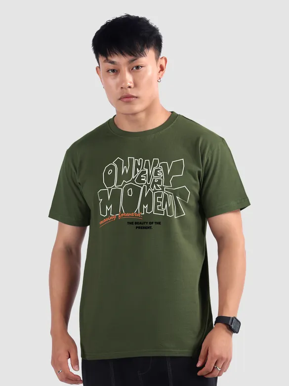 Own Every Moment Printed T-shirt for Men
