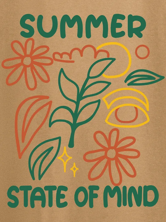 Summer State Of Mind Printed T-shirt