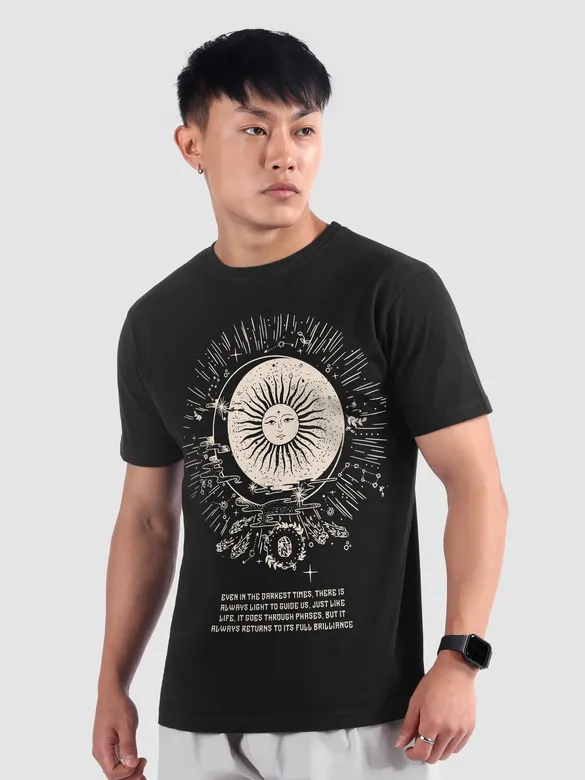 Sun Motivation Printed T-shirt