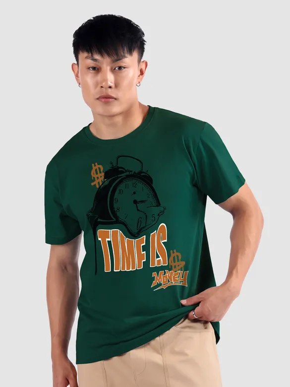 Time Is Money Half Sleeve T-shirt